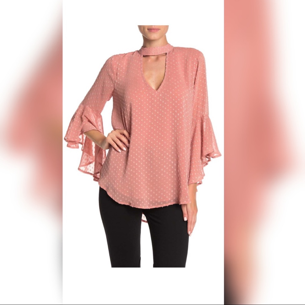 Pink Choker Blouse